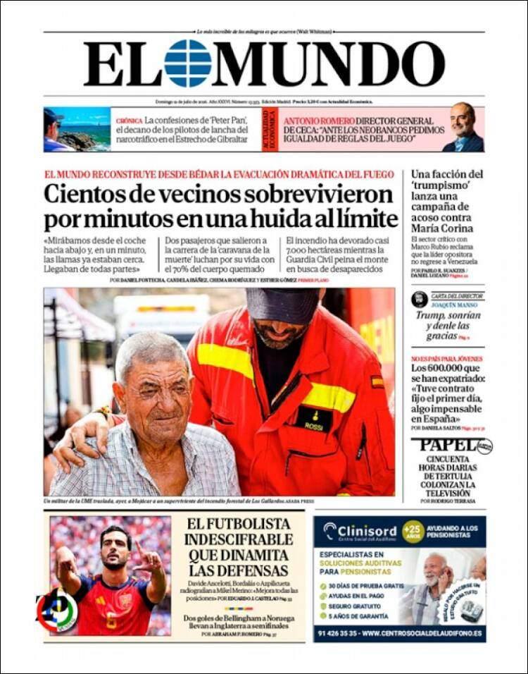 Portada 'El Mundo' Portada 'El Mundo'