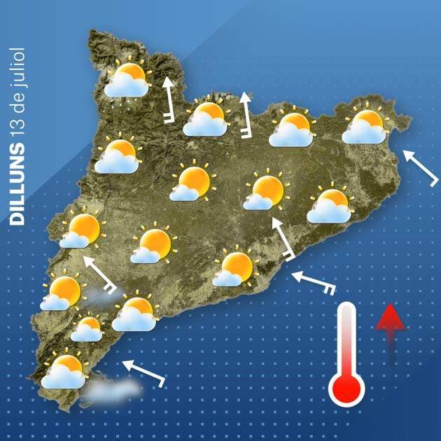 Mapa Catalunya dilluns 12-7