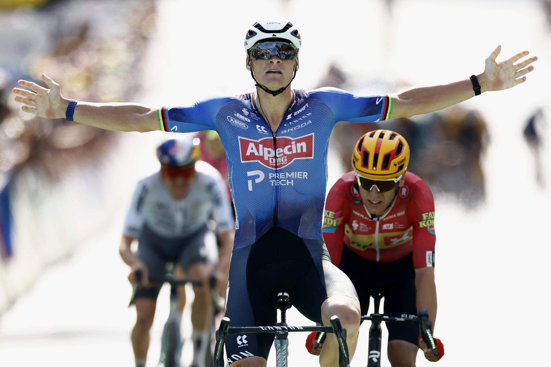Van der Poel desafia el forn d’Ussel i culmina una escapada salvatge al Tour de França