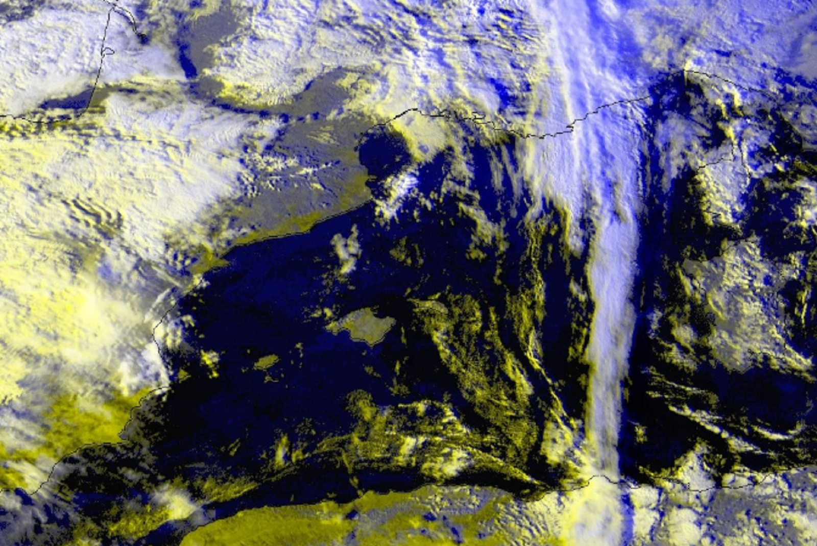 Riesgo de lluvia en el oeste