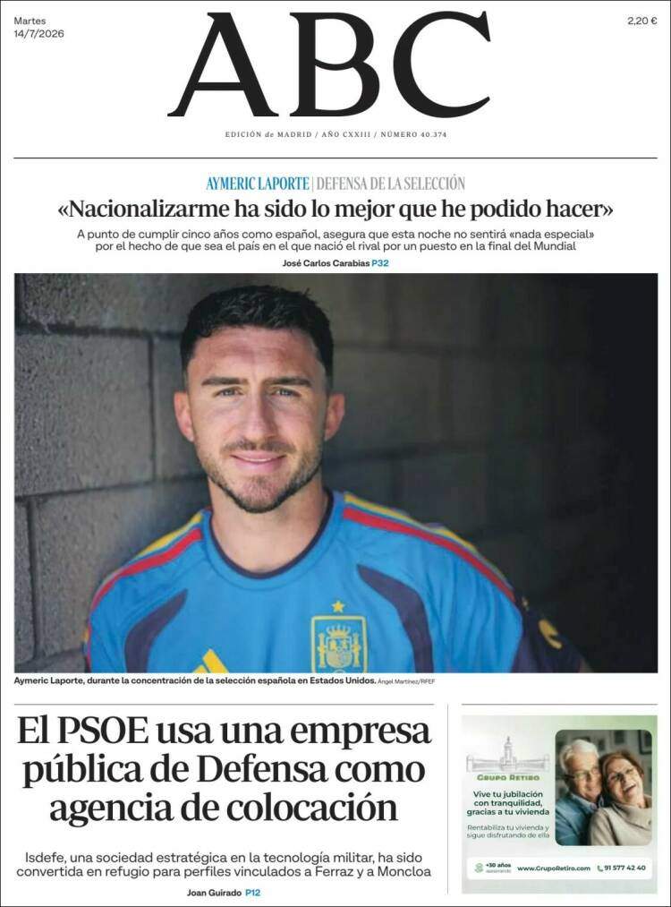 'ABC', 14 de juliol de 2026 'ABC', 14 de juliol de 2026
