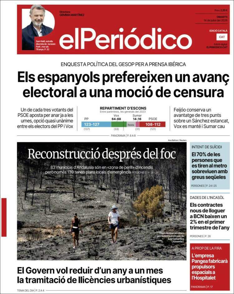 'El Periódico', 14 de juliol de 2026 'El Periódico', 14 de juliol de 2026