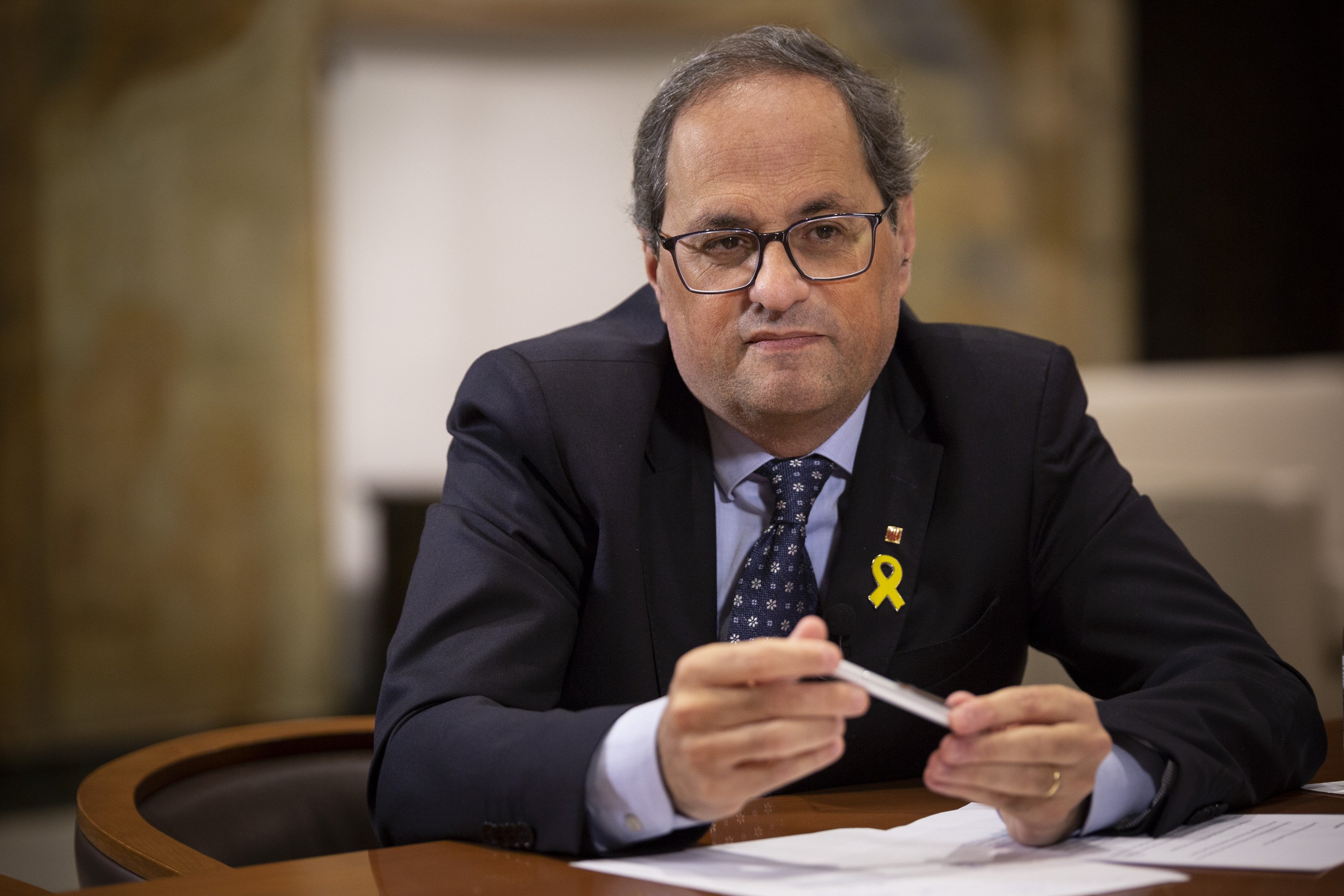 Torra lliurarà a l'ONU la declaració del Govern en suport de la vaga de fam