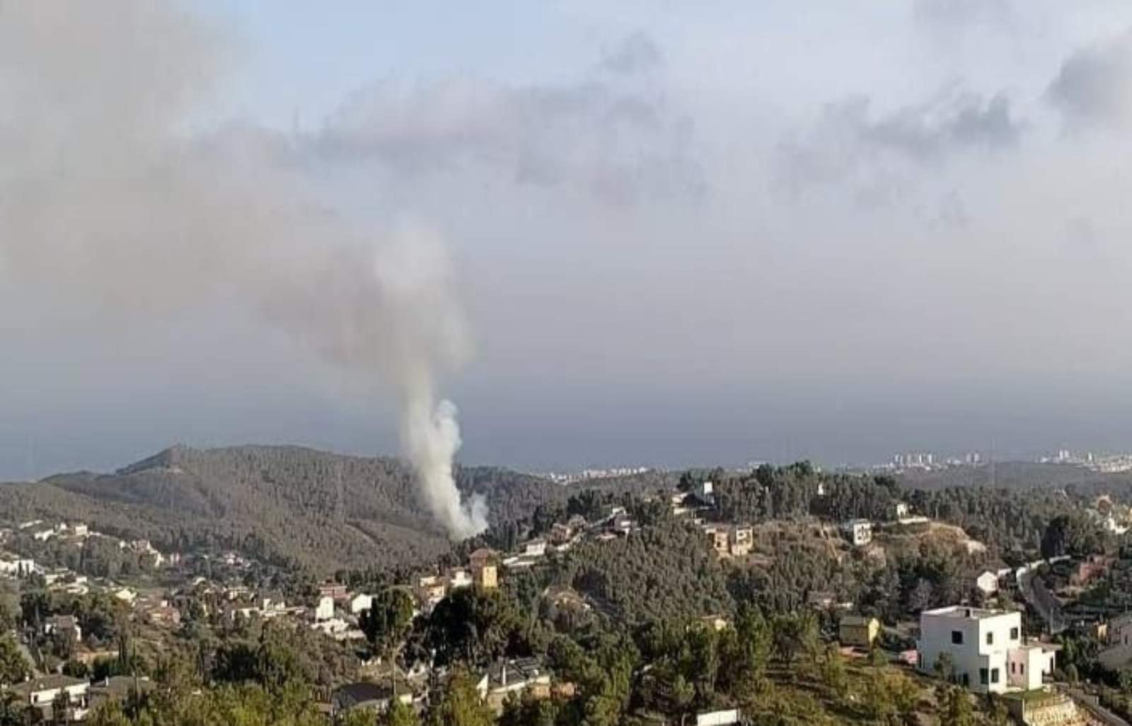 Imatge de l'incendi de Cubelles / Bombers Imatge de l'incendi de Cubelles / Bombers