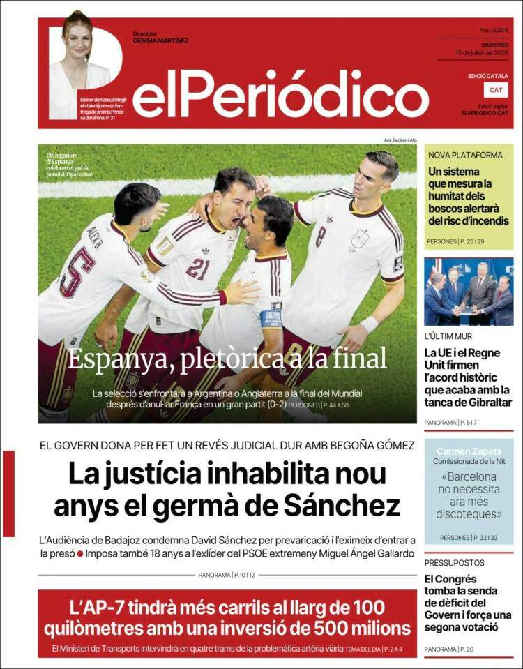 'El Periódico', 15 de juliol de 2026 'El Periódico', 15 de juliol de 2026