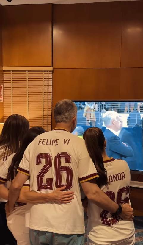 La familia reial mirant el partit França Espanya / Instagram La familia reial mirant el partit França Espanya / Instagram