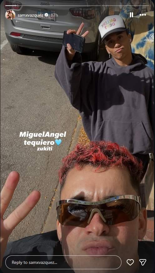 La dedicatòria de Sam Vázquez a Mykee Moves / Instagram La dedicatòria de Sam Vázquez a Mykee Moves / Instagram