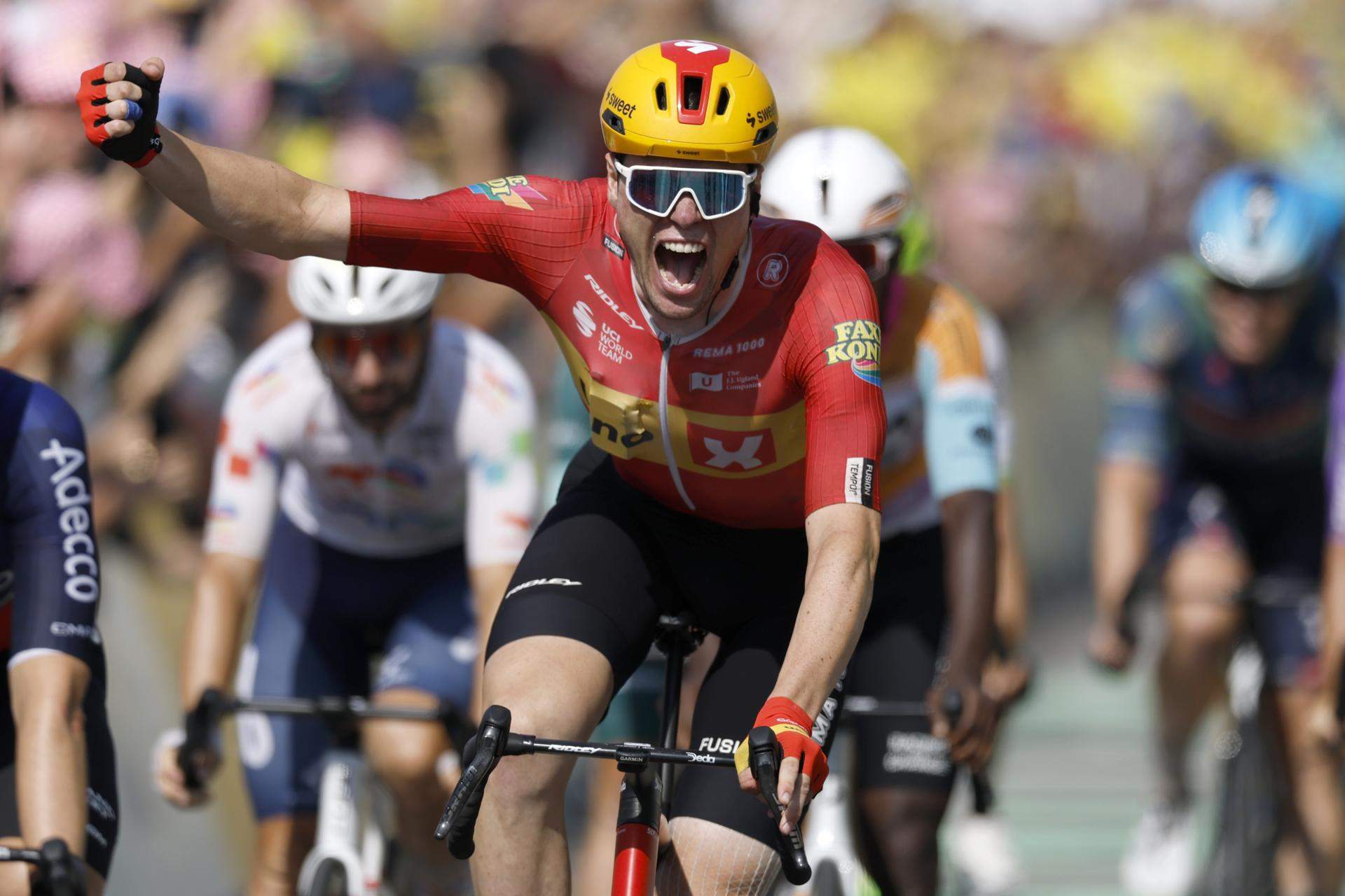 Waerenskjold sorprèn els velocistes i guanya l’etapa més ràpida de la història del Tour
