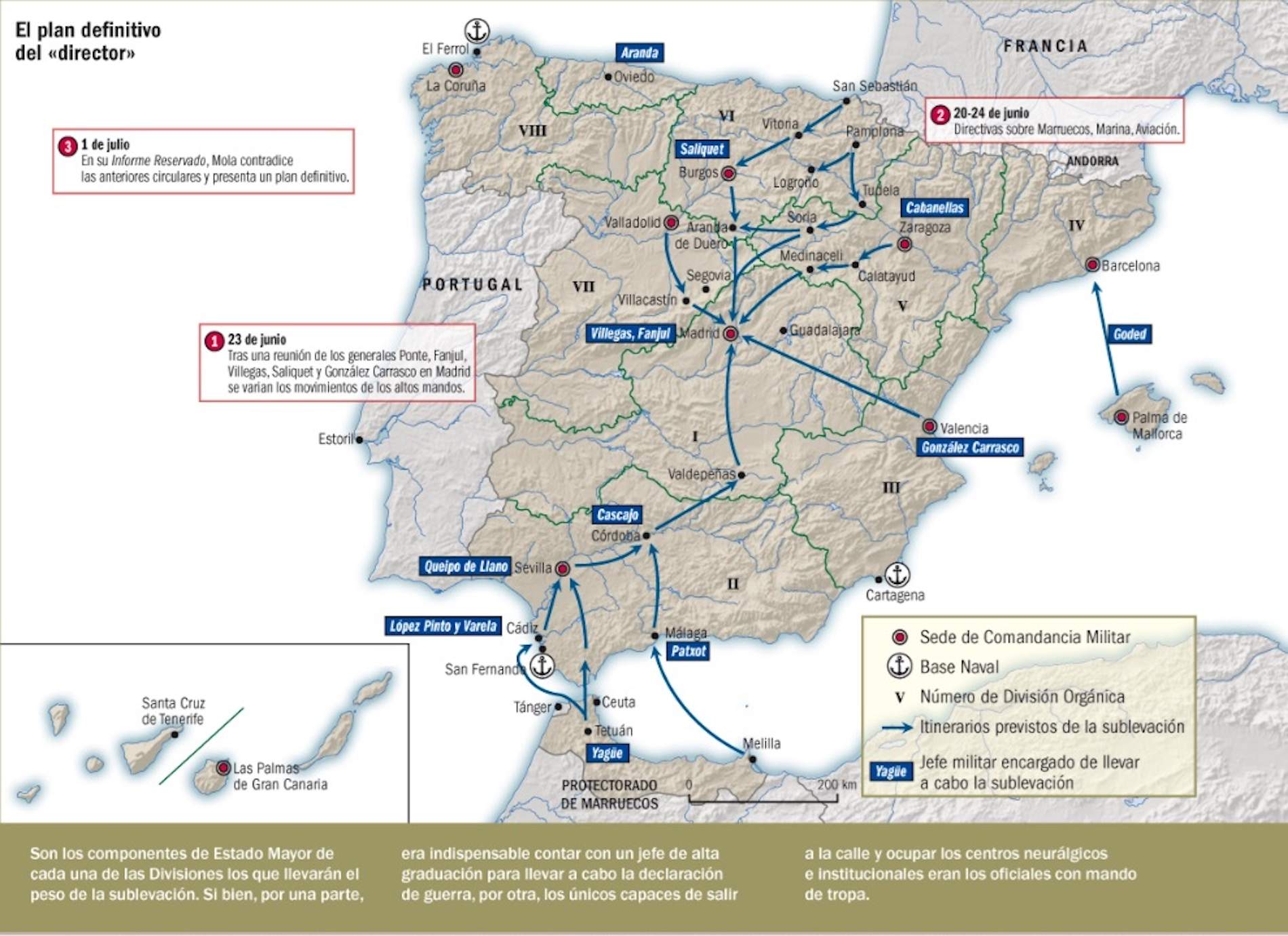 Mapa del pla del cop d'estat. Font Wikimedia Commons Mapa del pla del cop d'estat. Font Wikimedia Commons