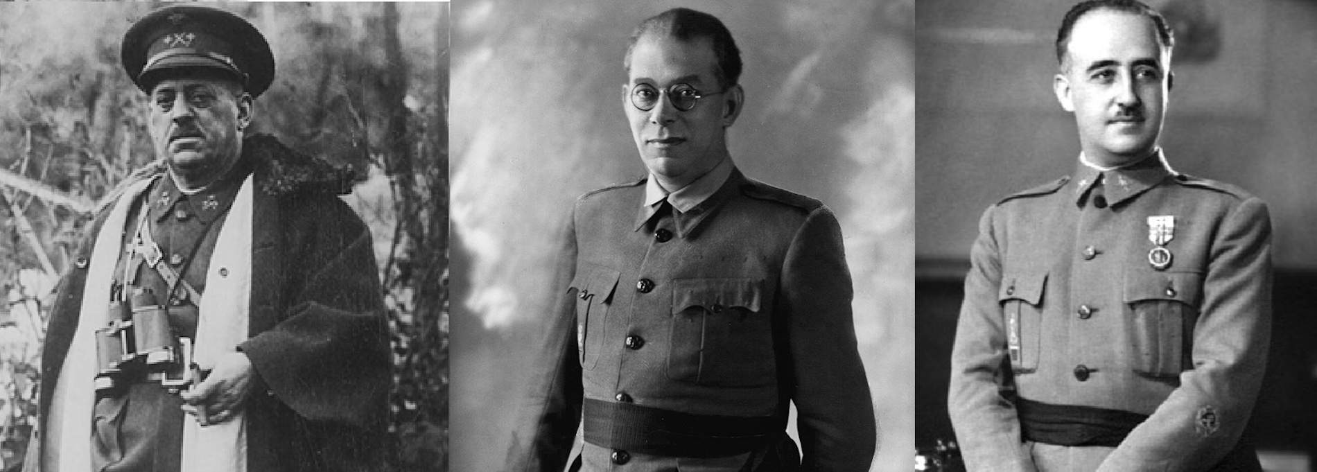 Sanjurjo, Mola i Franco. Font Arxiu General de l'Exèrcit espanyol Sanjurjo, Mola i Franco. Font Arxiu General de l'Exèrcit espanyol