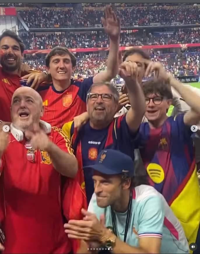 Jordi Évole i el seu fill al Mundial, Instagram Jordi Évole i el seu fill al Mundial, Instagram
