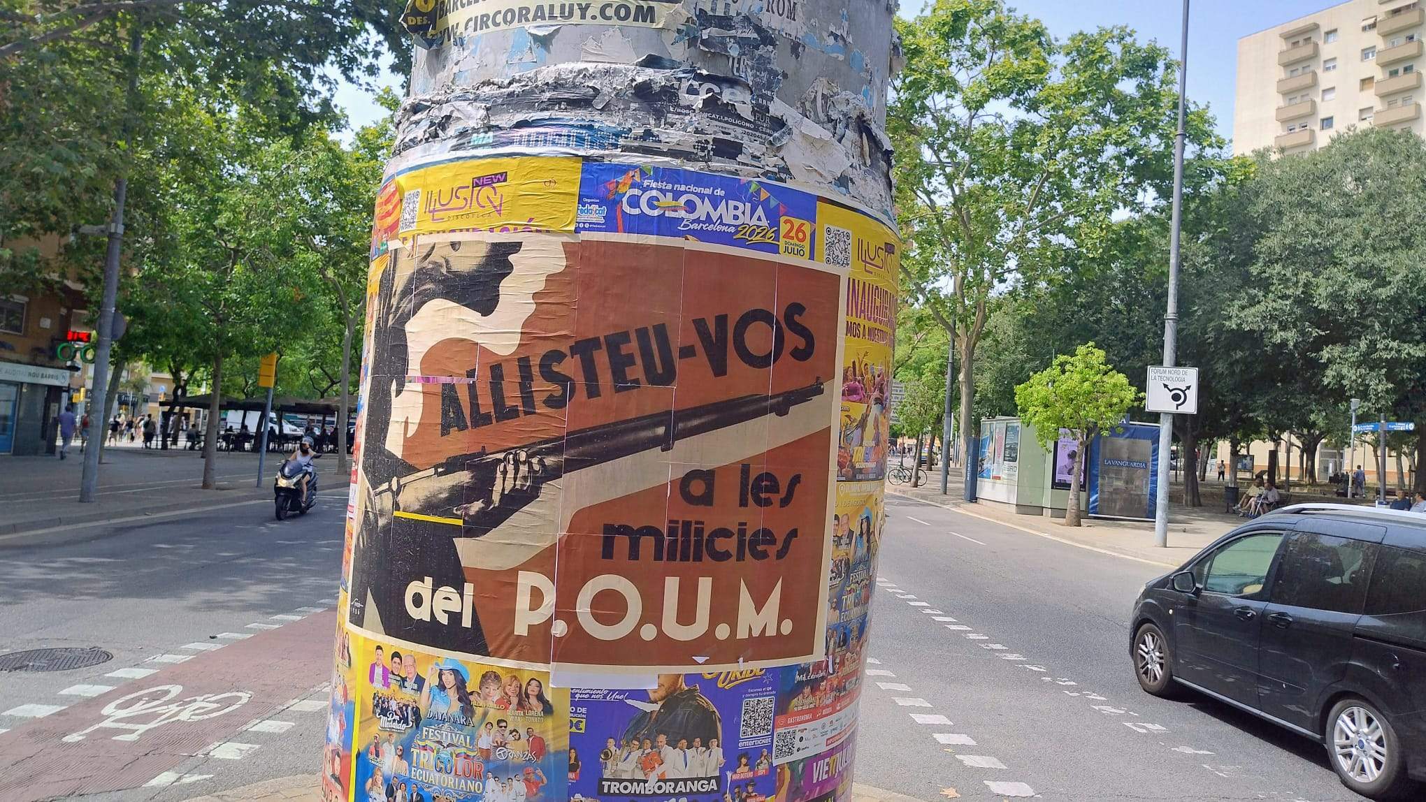 La misteriosa aparició de cartells del POUM a Barcelona