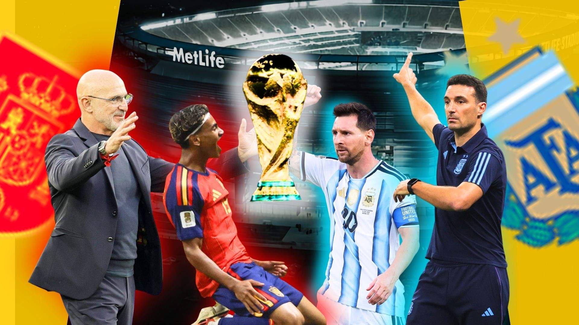 Espanya - Argentina, a la recerca del somni americà en la Finalíssima del Mundial més esperada