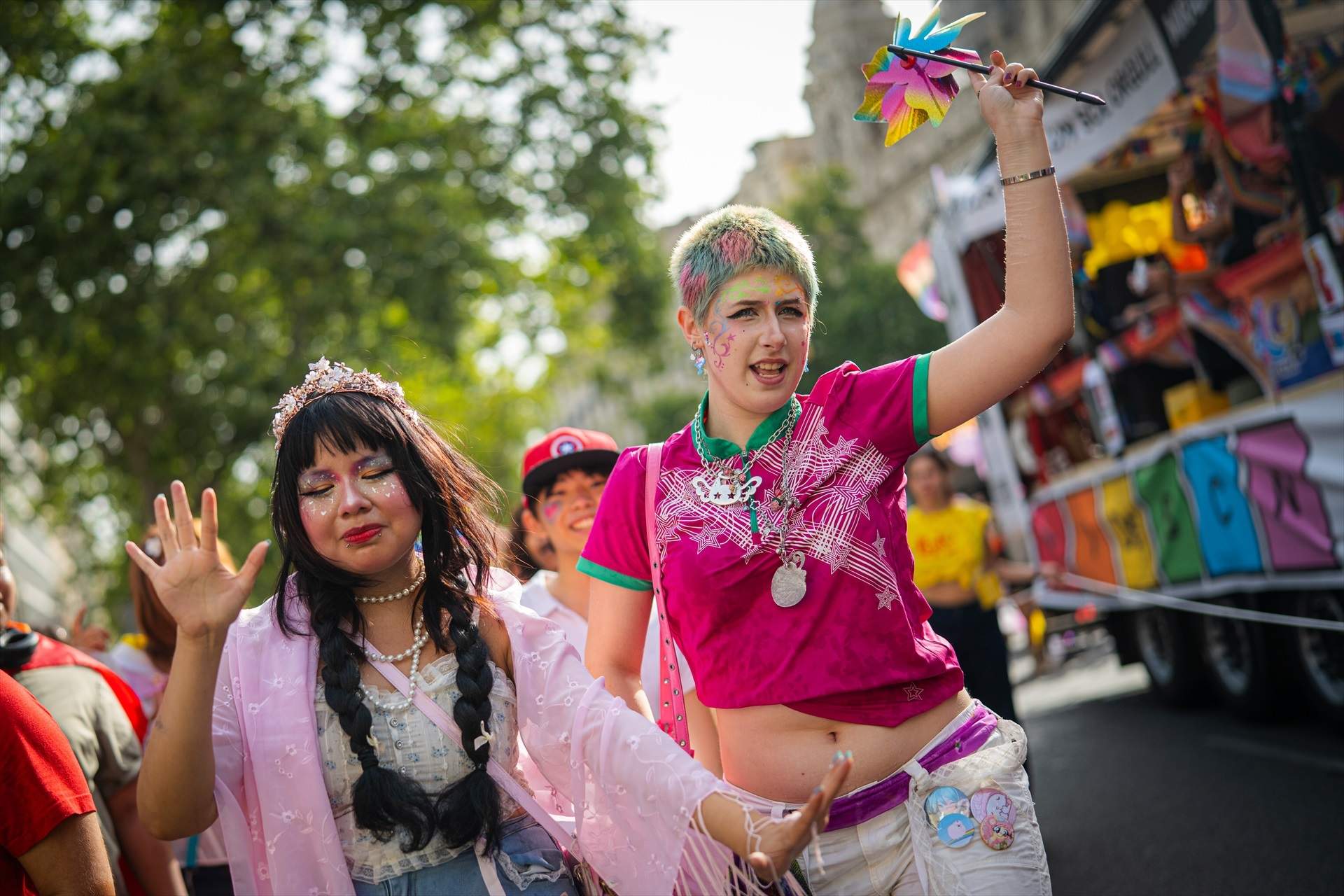 Participants a la marxa del Pride Barcelona. Lorena Sopêna / Europa Press