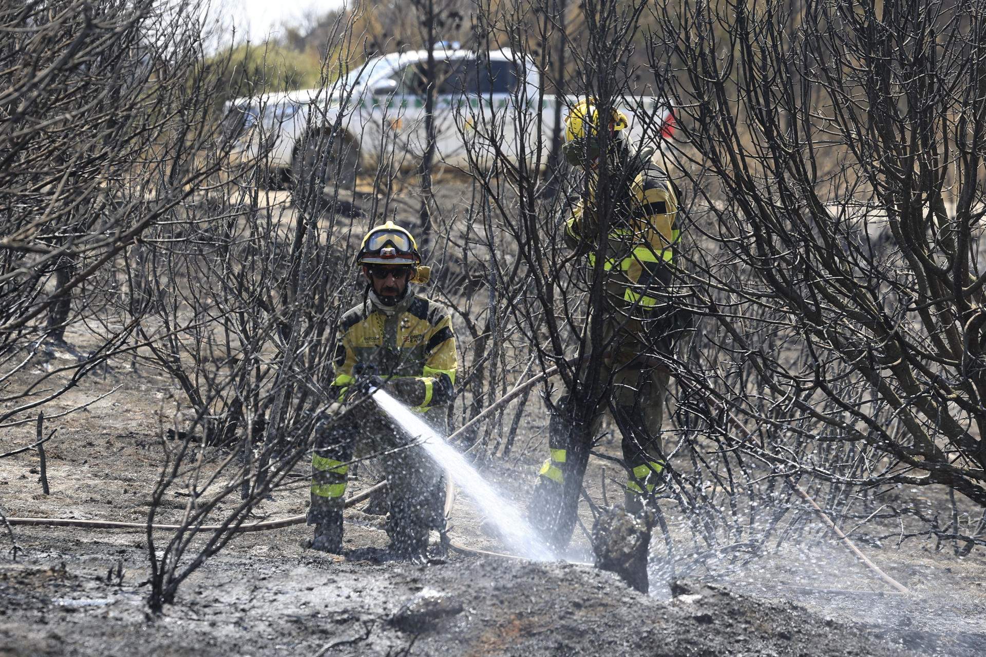 Estabilitzat l'incendi d'Orés, a Saragossa, després de cremar 14.400 hectàrees