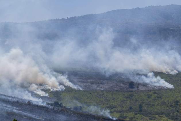 Crema el incendio de La Mierla, Guadalajara / EFE/Nacho Izquierdo Crema el incendio de La Mierla, Guadalajara / EFE/Nacho Izquierdo