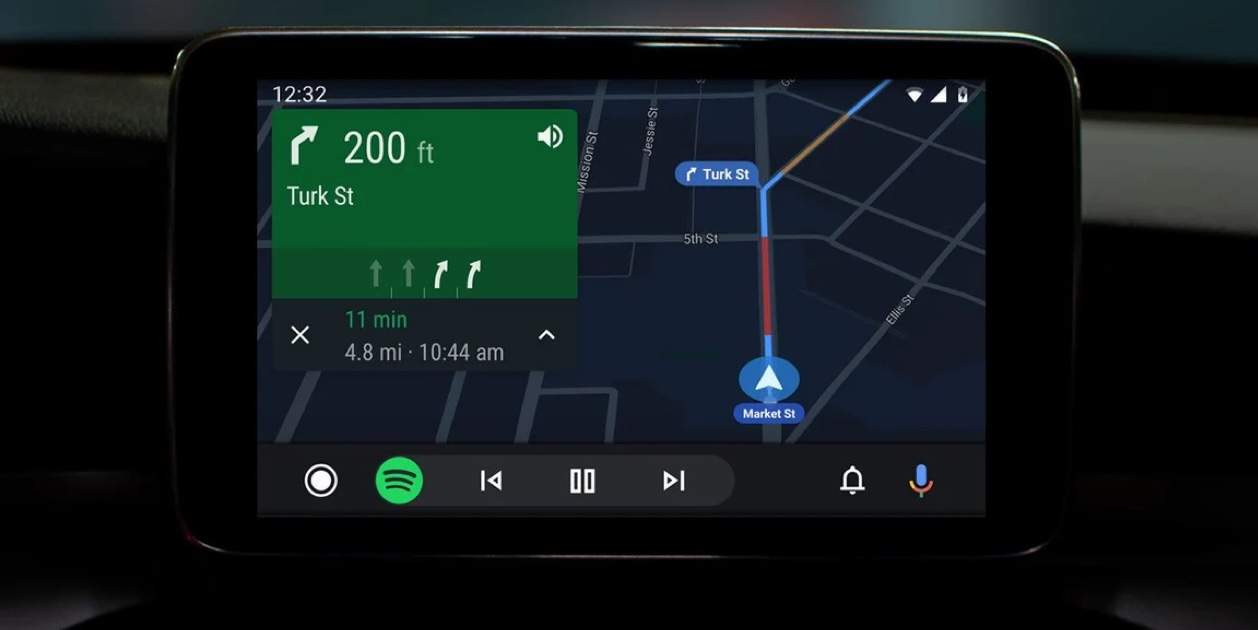 Google Maps en Android Auto sin velocimetro