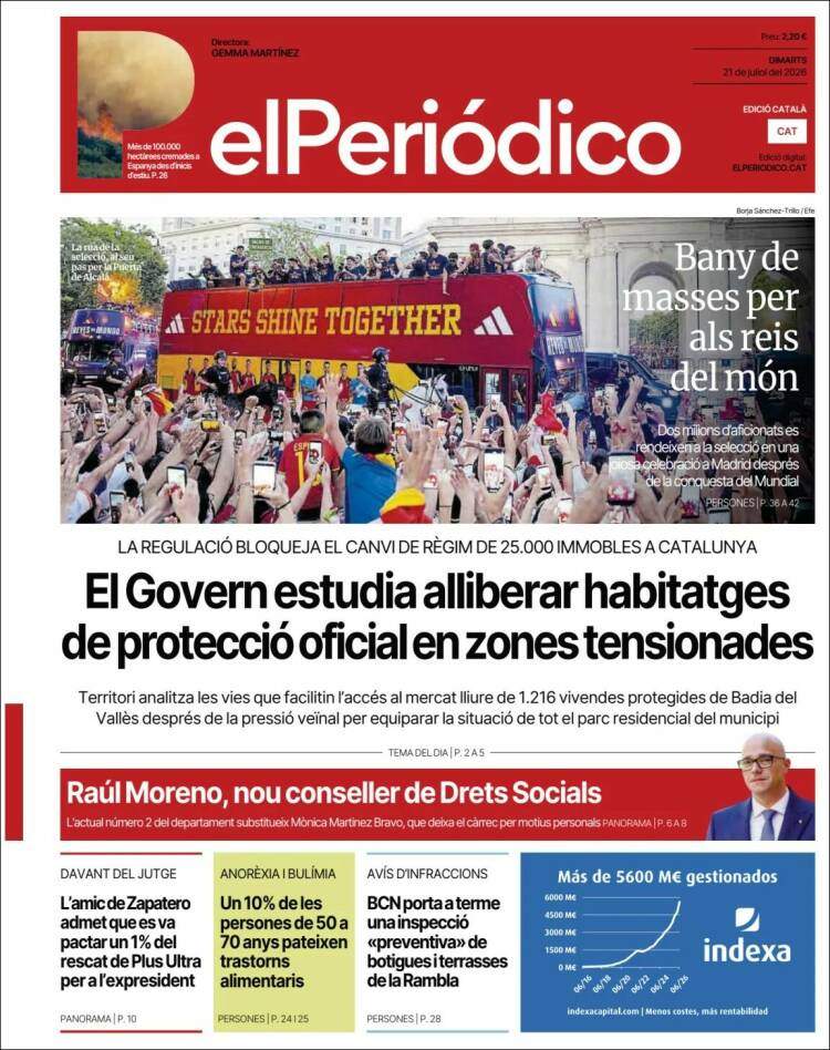 'El Periódico', 21 de juliol de 2026 'El Periódico', 21 de juliol de 2026