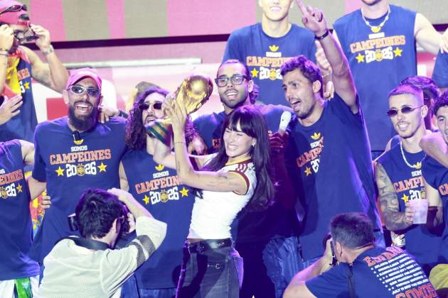 Aitana durante la celebración del Mundial 2026 / Gtres Aitana durante la celebración del Mundial 2026 / Gtres