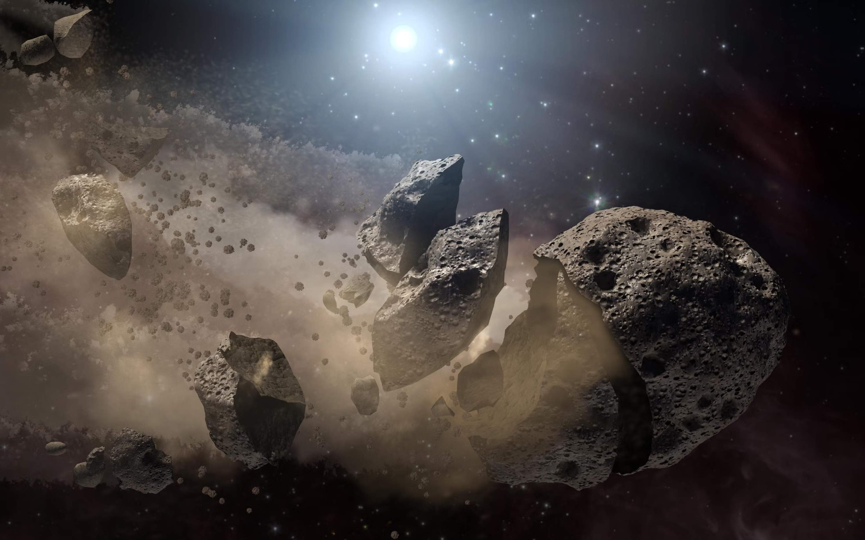 Un asteroide gigante se fragmentó y provocó una lluvia de impactos que pudo cambiar la historia de la Tierra