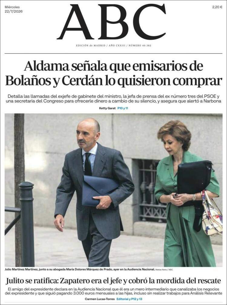 'ABC', 22 de juliol de 2026 'ABC', 22 de juliol de 2026