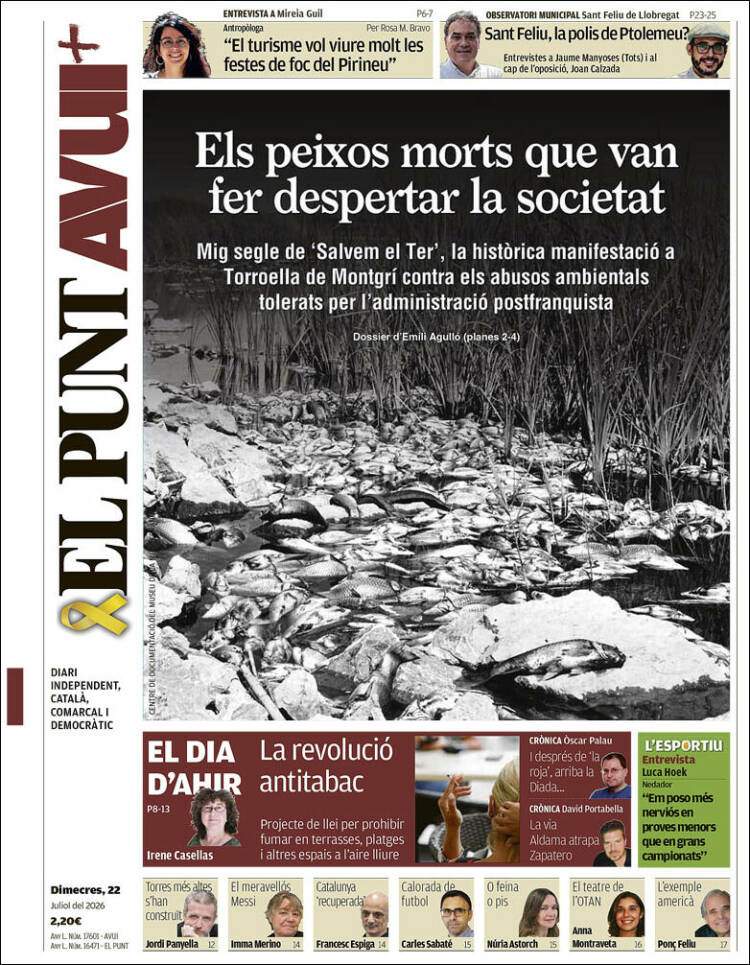 'El Punt Avui', 22 de juliol de 2026 'El Punt Avui', 22 de juliol de 2026