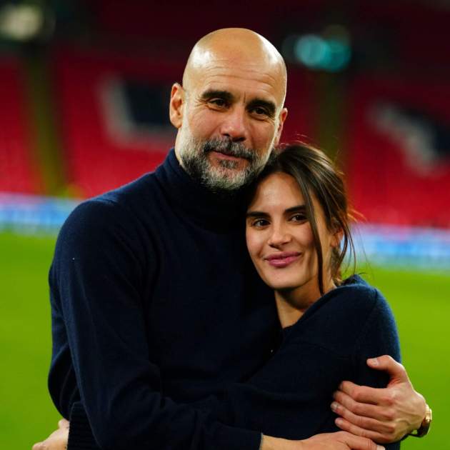 Maria Guardiola amb Pep Guardiola, el seu pare   Gtres