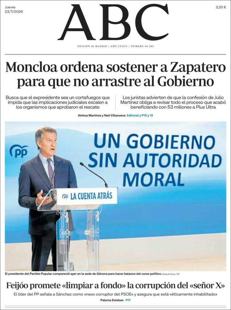 'ABC', 23 de juliol de 2026 'ABC', 23 de juliol de 2026