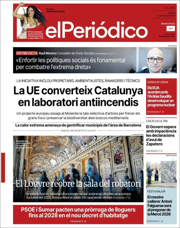 'El Periódico', 23 de juliol de 2026 'El Periódico', 23 de juliol de 2026