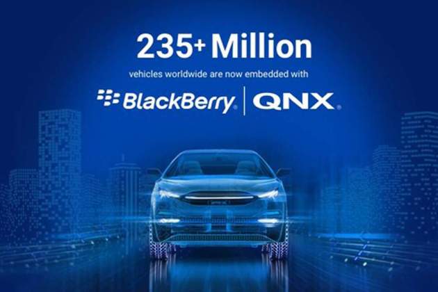BlackBerry QNX presente en millones de coches