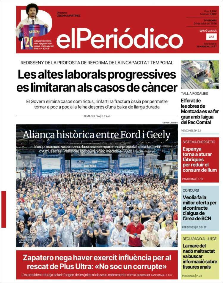 'El Periódico', 24 de juliol de 2026 'El Periódico', 24 de juliol de 2026