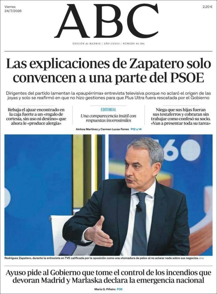 'ABC', 24 de juliol de 2026 'ABC', 24 de juliol de 2026