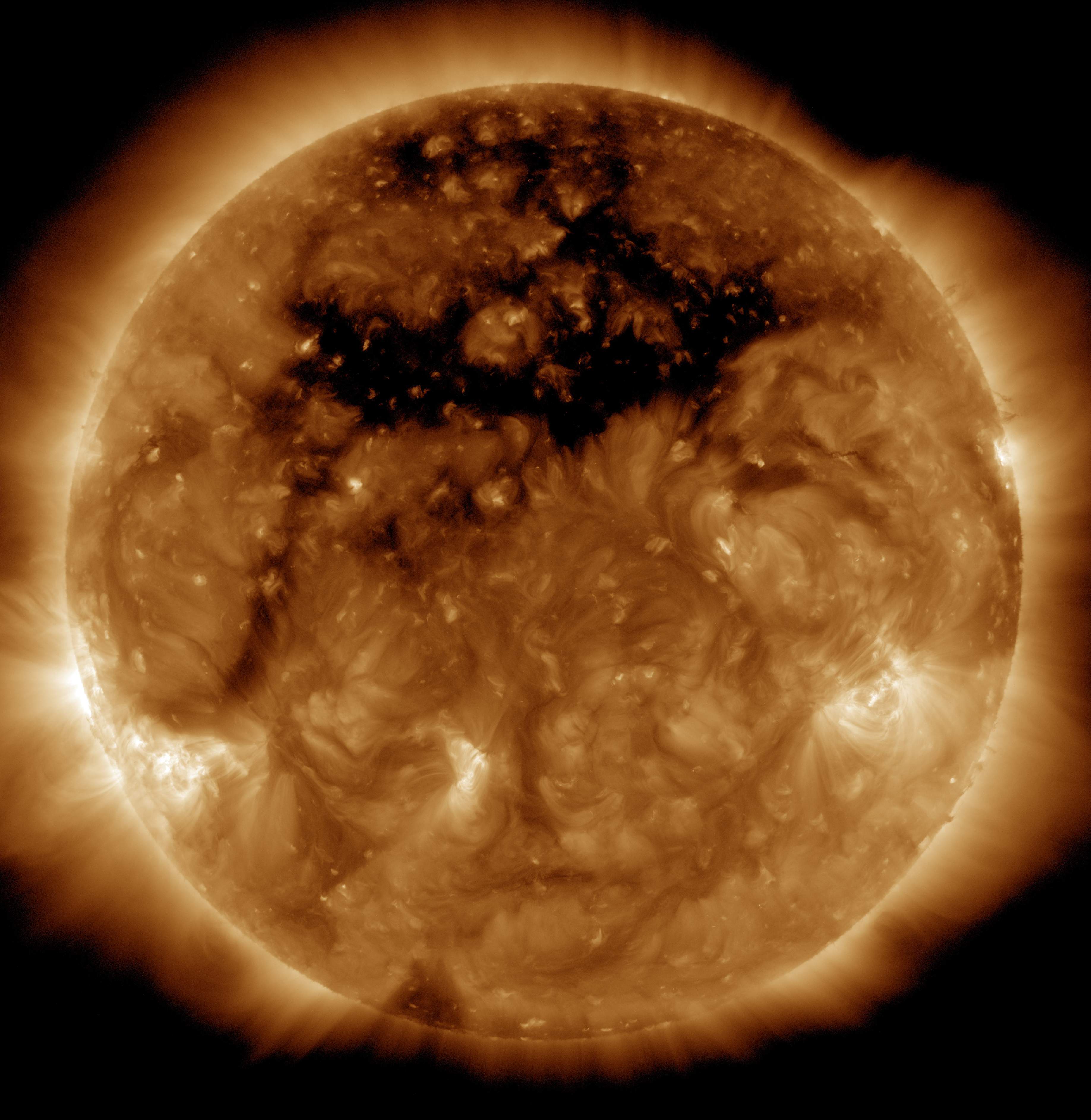 Coronal Hole Front and Center Coronal Hole Front and Center