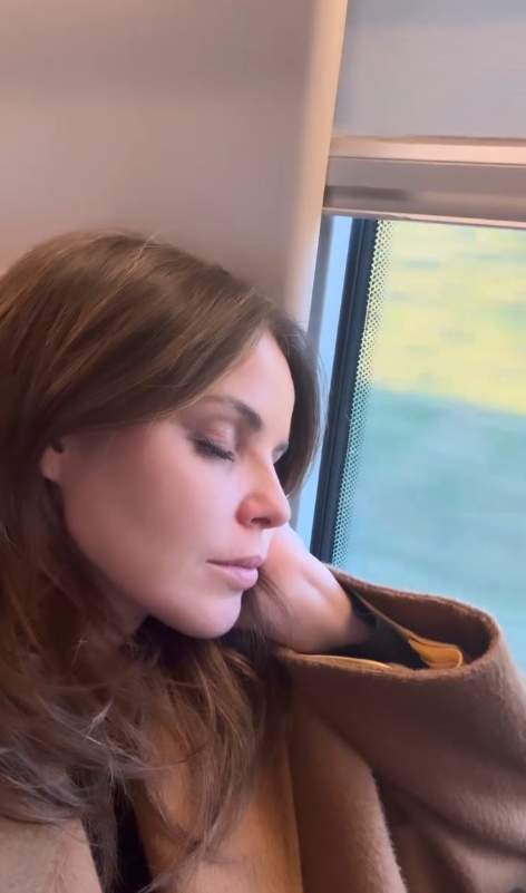 La Marta Torné, en un tren IG