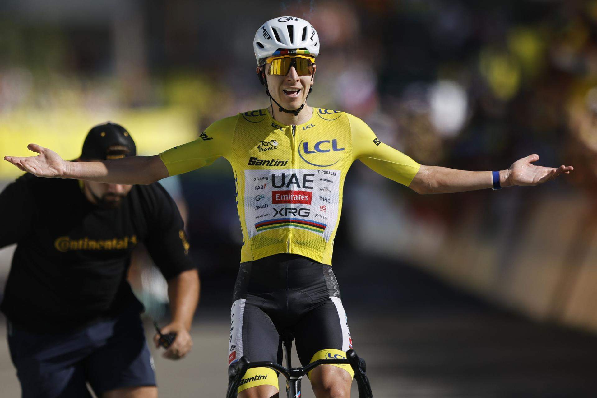 Pogacar fa història al Tour de França polvoritzant el rècord de Pantani a l'Alpe d'Huez