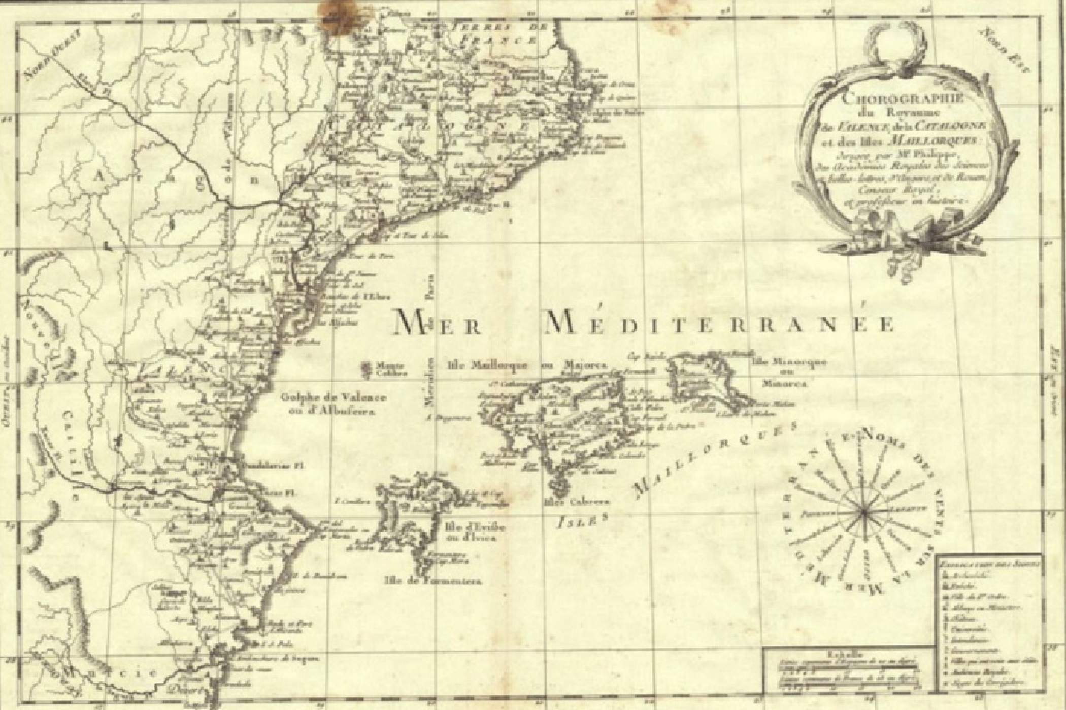 Primera Corografia dels Paisos Catalans (1770), obra de Philippe de Pretot. Font Institut Cartografic de Catalunya Primera Corografia dels Paisos Catalans (1770), obra de Philippe de Pretot. Font Institut Cartografic de Catalunya
