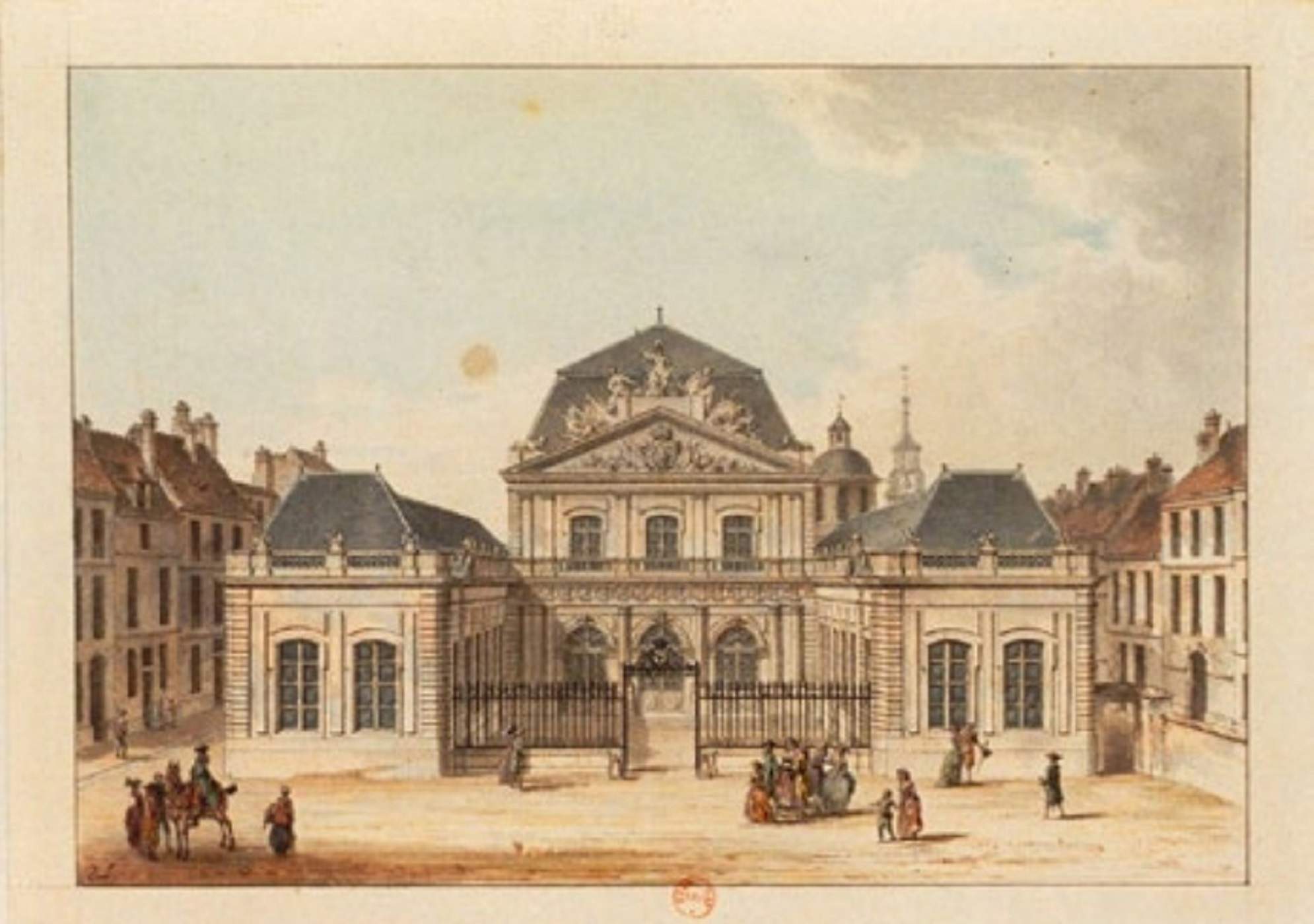 Universitat de Perpinyà (circa 1790). Font Biblioteca Nacional de França Universitat de Perpinyà (circa 1790). Font Biblioteca Nacional de França