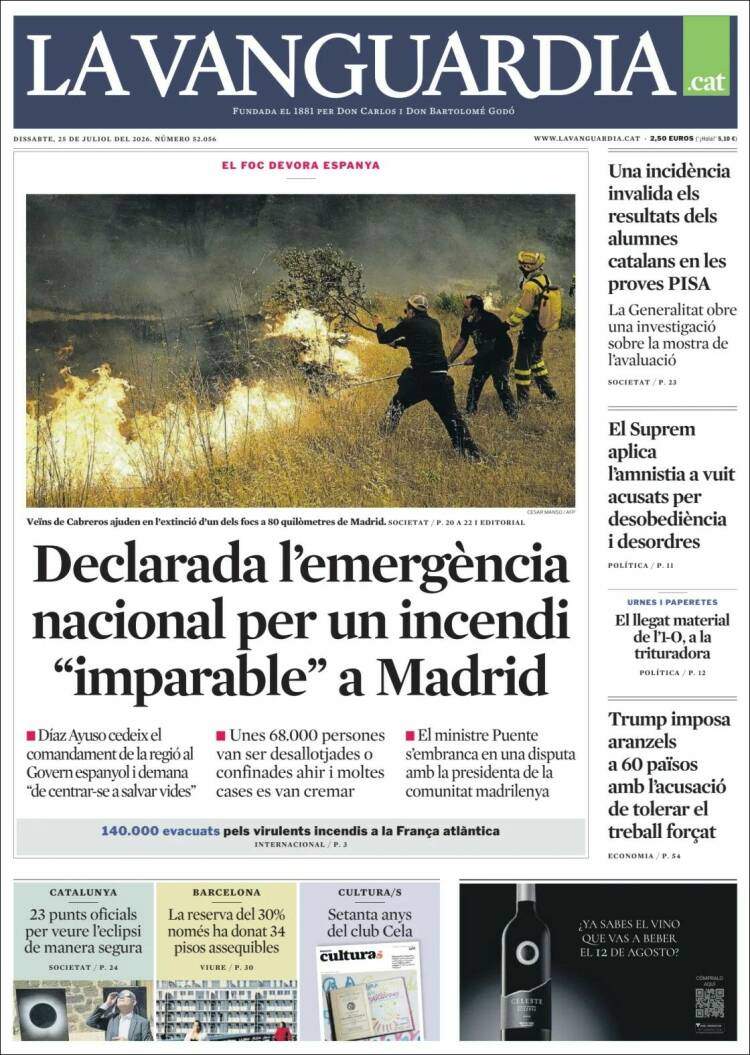 'La Vanguardia' 25 'La Vanguardia' 25