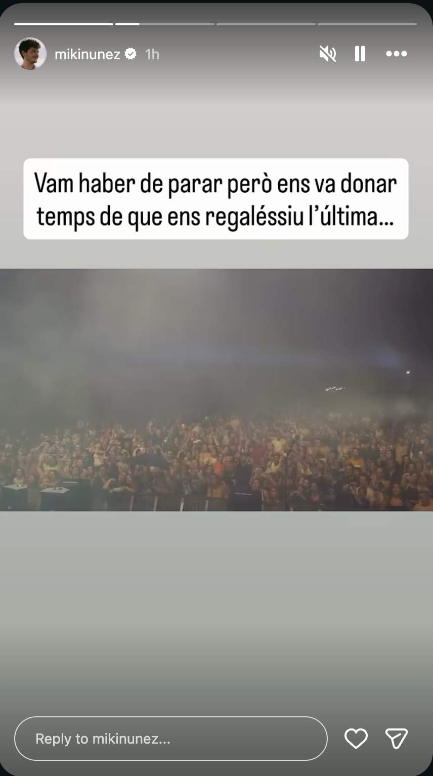 Miki Núñez en El Vendrell / Instagram Miki Núñez en El Vendrell / Instagram
