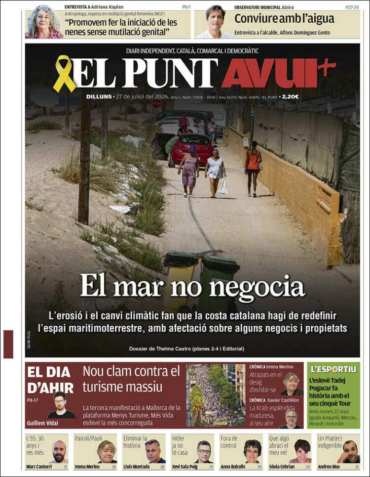 Porta 'El Punt Avui' Porta 'El Punt Avui'