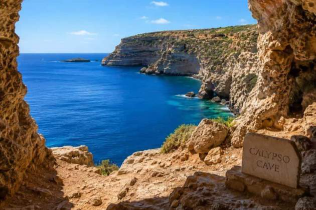 Imatge de la cova de Calipso / Foto: Getyourguide