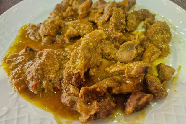 Mollejas de gallina del restaurante Estany Casa de Fusta. / Foto: Esmorzarsdeforquilla.cat