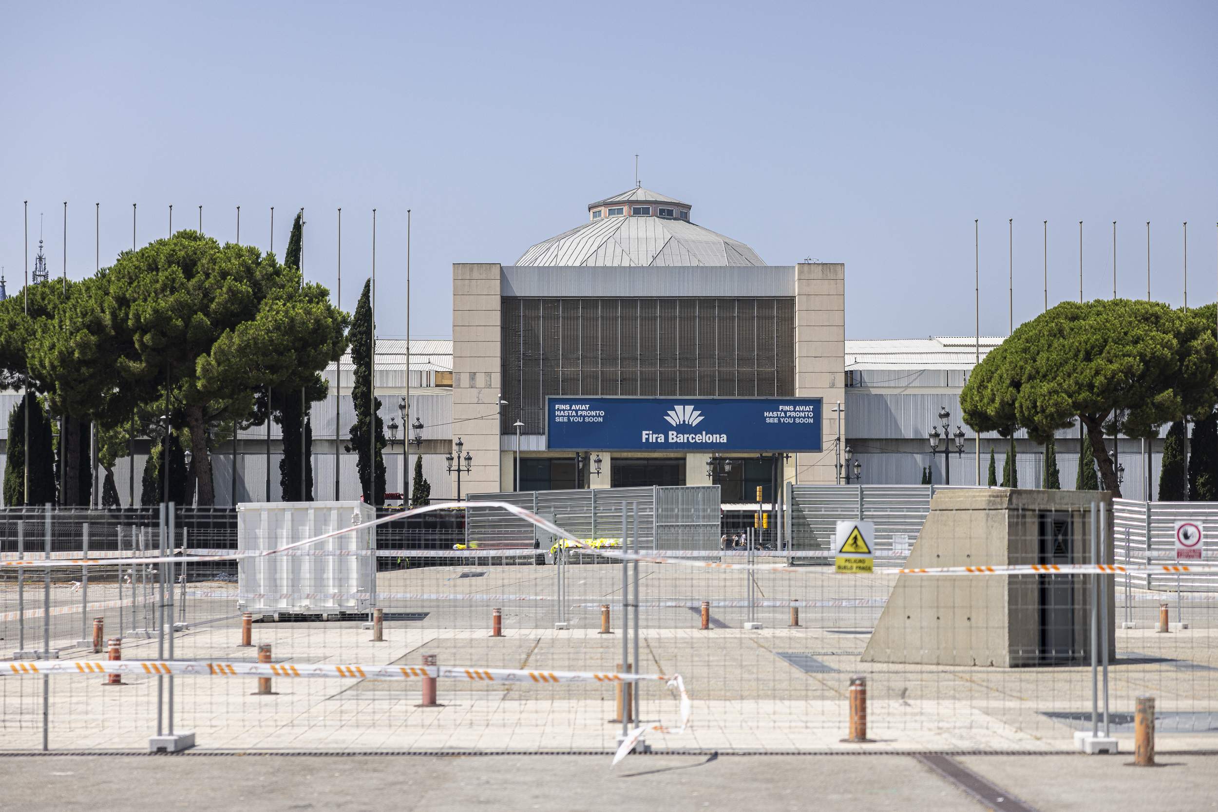 Obras remodelación Fira Montjuïc