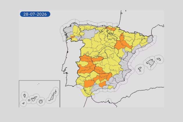 Mapa de alertas meteorológica AMET