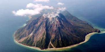La caldera Kikai se encuentra en el océano