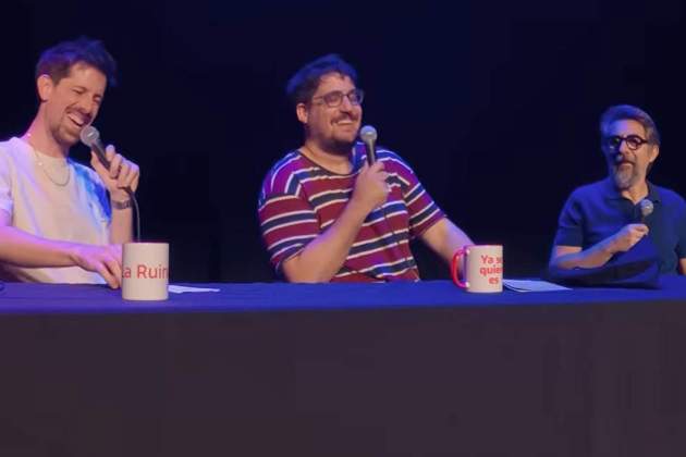 Berto Romero, amb Ignasi Taltavull i Tomàs Fuentes a 'La Ruina' Berto Romero, amb Ignasi Taltavull i Tomàs Fuentes a 'La Ruina'