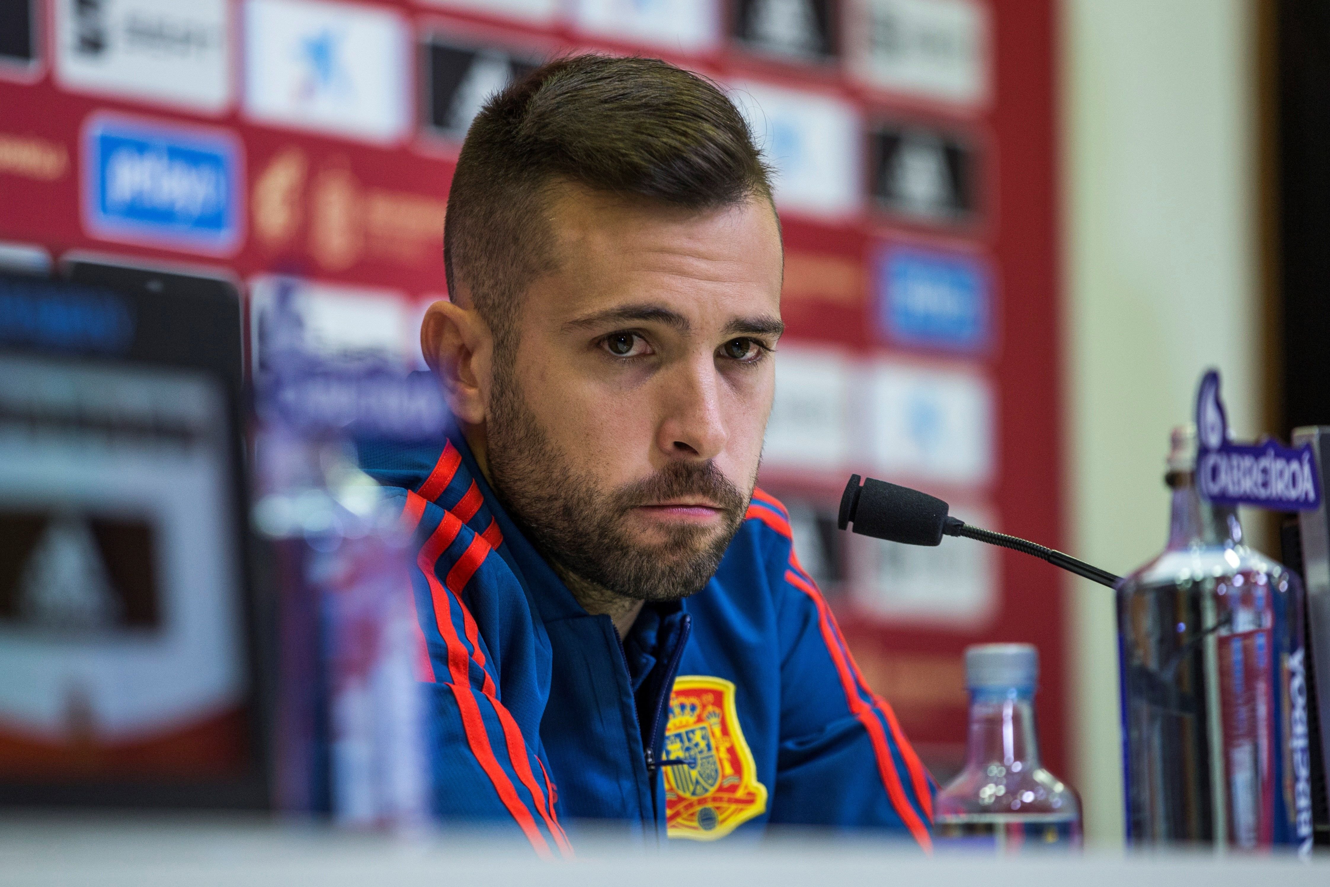 Jordi Alba cierra el debate: nunca ha tenido problemas con Luis Enrique