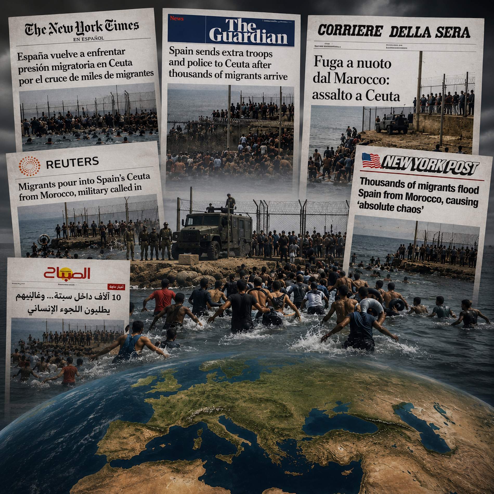 Les imatges de Ceuta fan la volta al món: així veu la premsa internacional la crisi migratòria espanyola