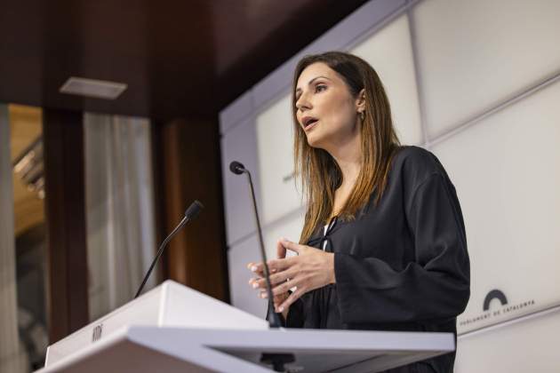 Roda premsa parlament PP lorena roldán / Foto: Carlos Baglietto Roda premsa parlament PP lorena roldán / Foto: Carlos Baglietto