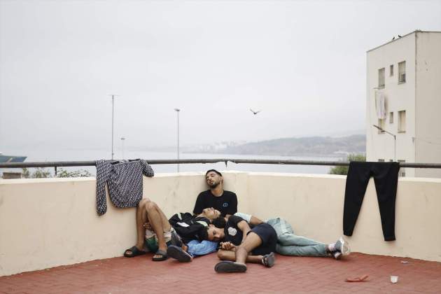 Alguns dels migrants que van entrar a Ceuta / Europa Press Alguns dels migrants que van entrar a Ceuta / Europa Press